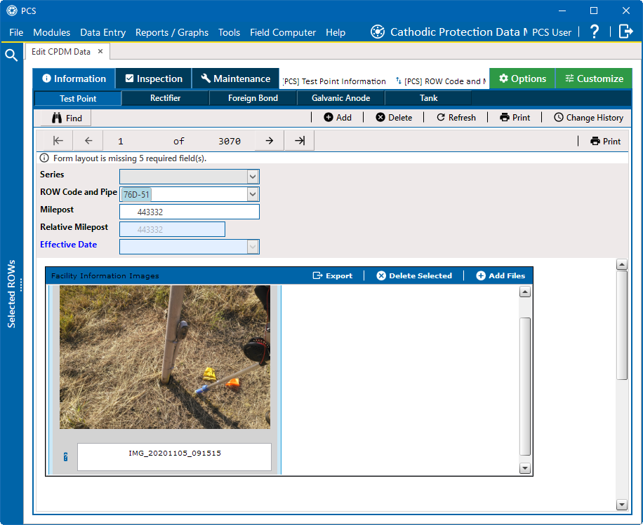 Selected Image in Form