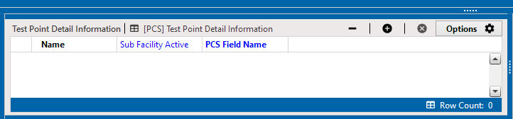 Information Test Point - Test Point Detail Information Mini Grid