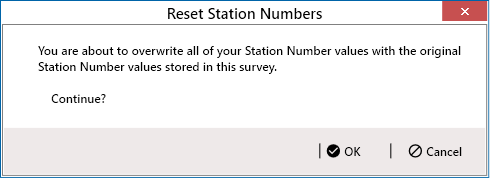 Reset Station Numbers