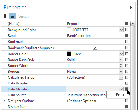 Resetting a Property
