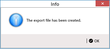 Export File Created