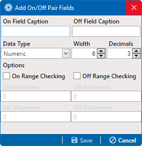 Add On/Off Pair Fields