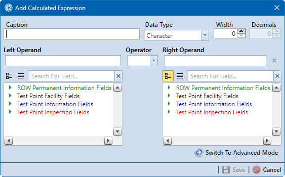 Add Calculated Expression