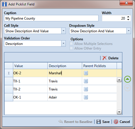 Add Picklist Field