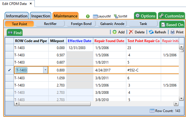 Maintenance Grid