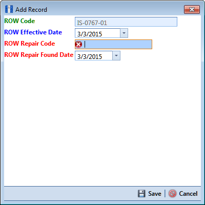 Add Record