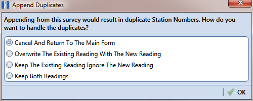 Append Duplicates