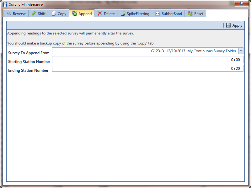 Append Survey