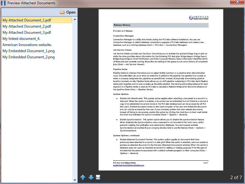 Preview Attached Documents