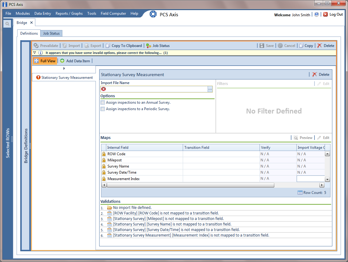 Select SDL Import File