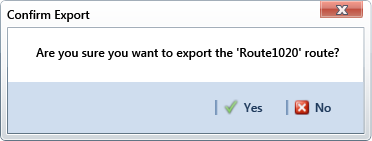 Confirm Export