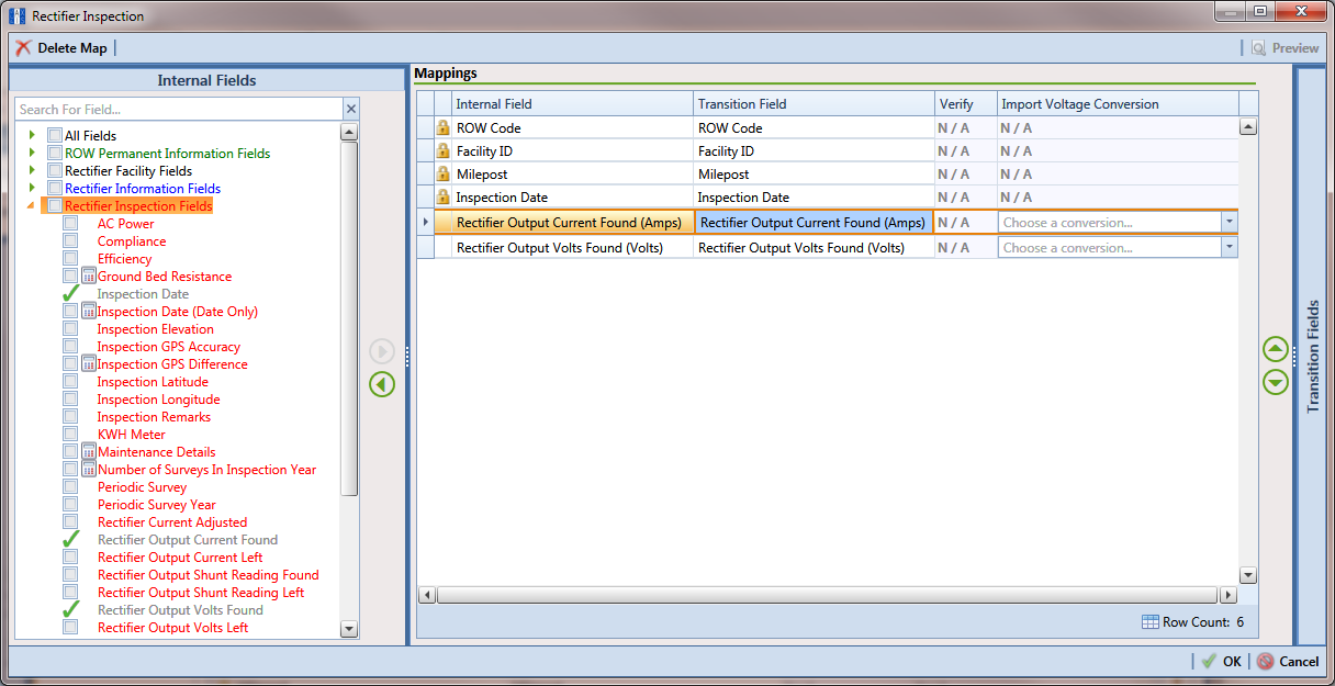 Export Field Selections