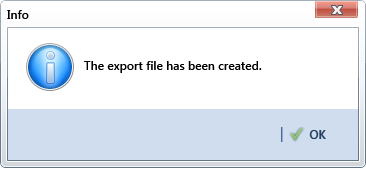 Export File Created