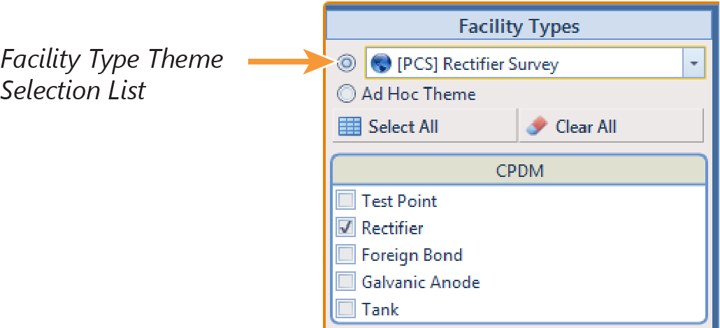 Facility Type Theme Option