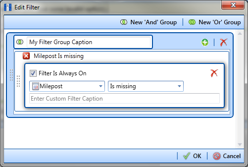New 'And' Filter Group