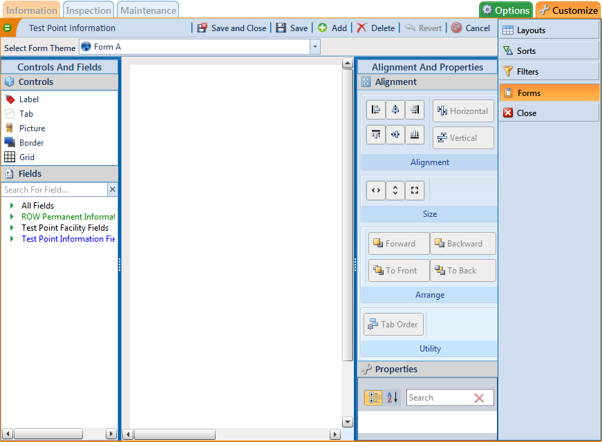 Forms Editor