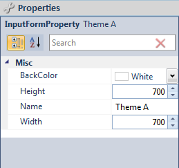 Form Theme Properties
