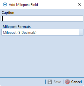 Add Milepost Field
