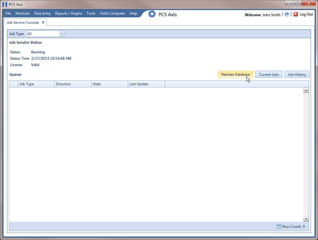 Job Service Console