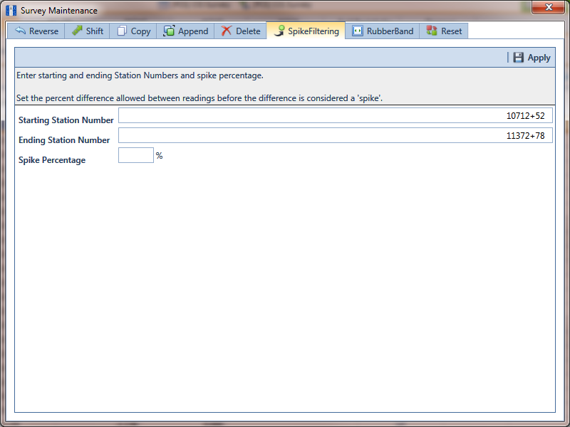 Spike Filtering
