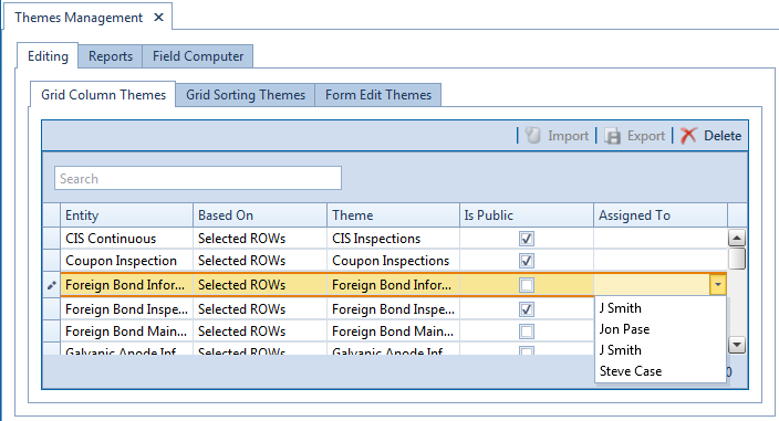 Themes Management