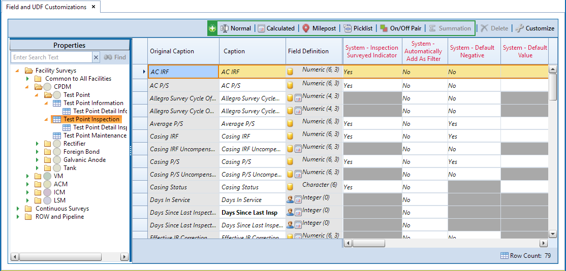 Field and UDF Customizations