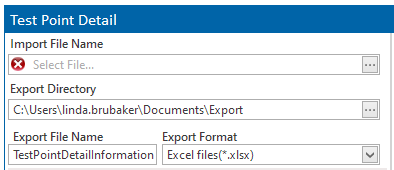 Data Item Import and Export Information