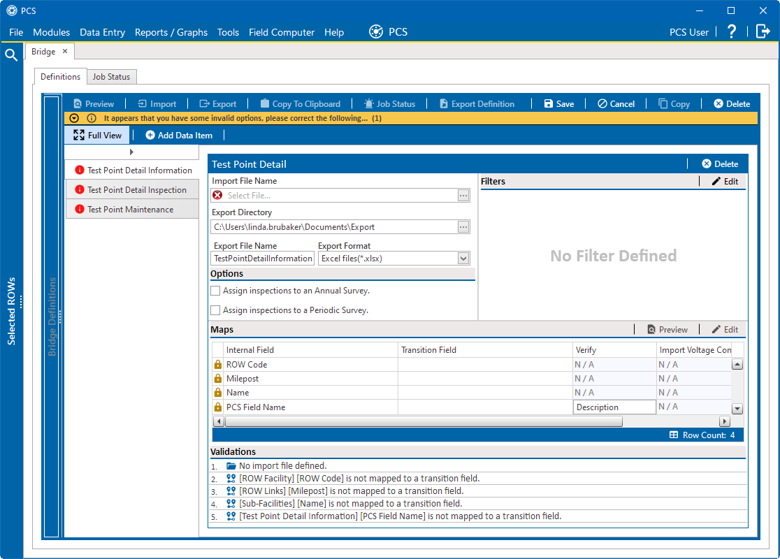 Data Items Pane