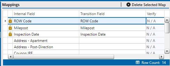 Transition Field Mapped