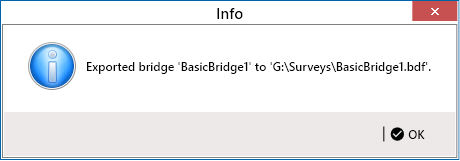 Exported Bridge Definition Confirmation