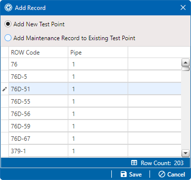 Add Record - Add New Facility 