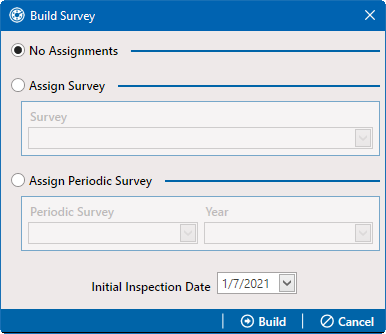 Build Survey Window