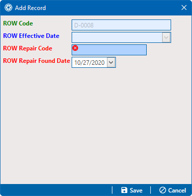 Add Record