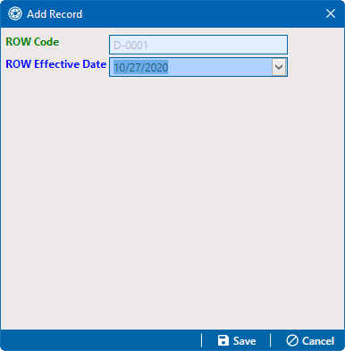 Add Record