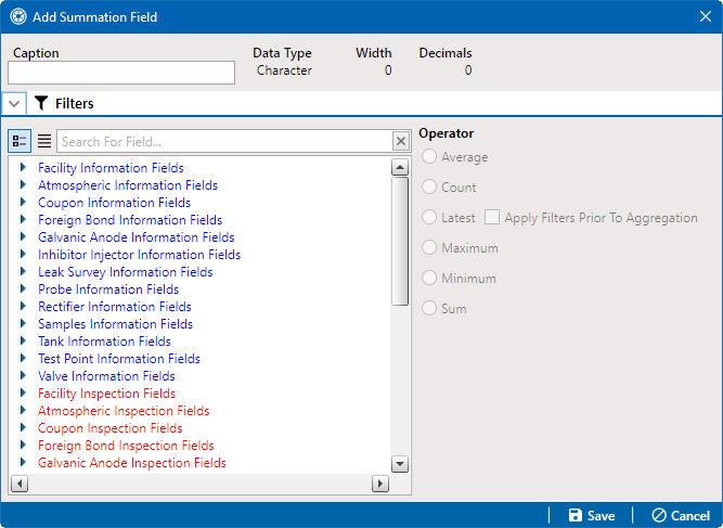 Add Summation Field