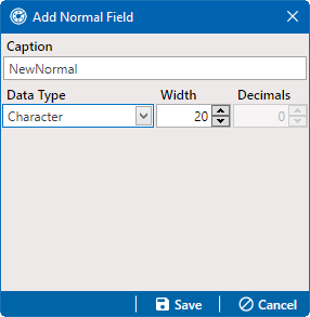 Add Normal Field