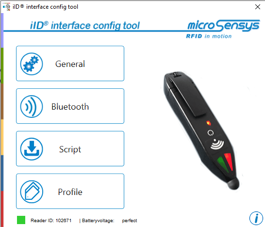 iID Interface Config Tool Main Window