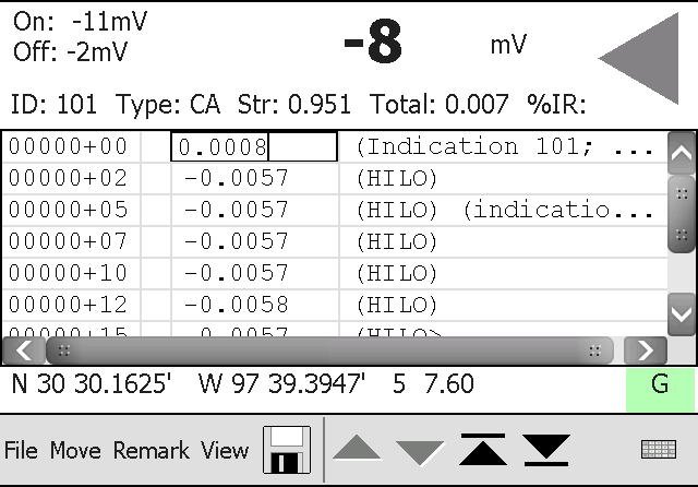 DCVG Main Window