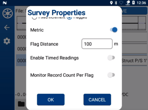 Survey Properties - Flag Mode