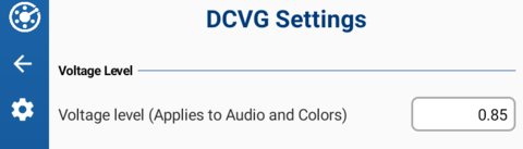 CI Settings - Voltage Level Setting