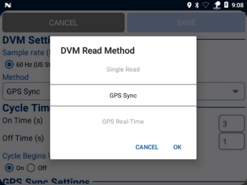 DVM Read Method - GPS Sync