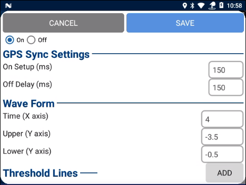 Wave Form Settings