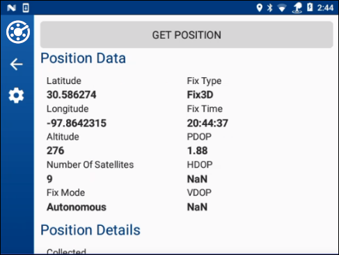 GPS - Position Data