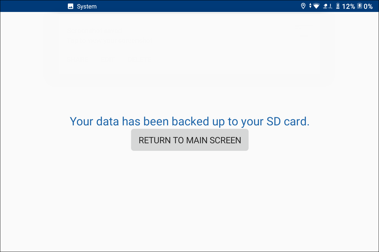 Backup Complete
