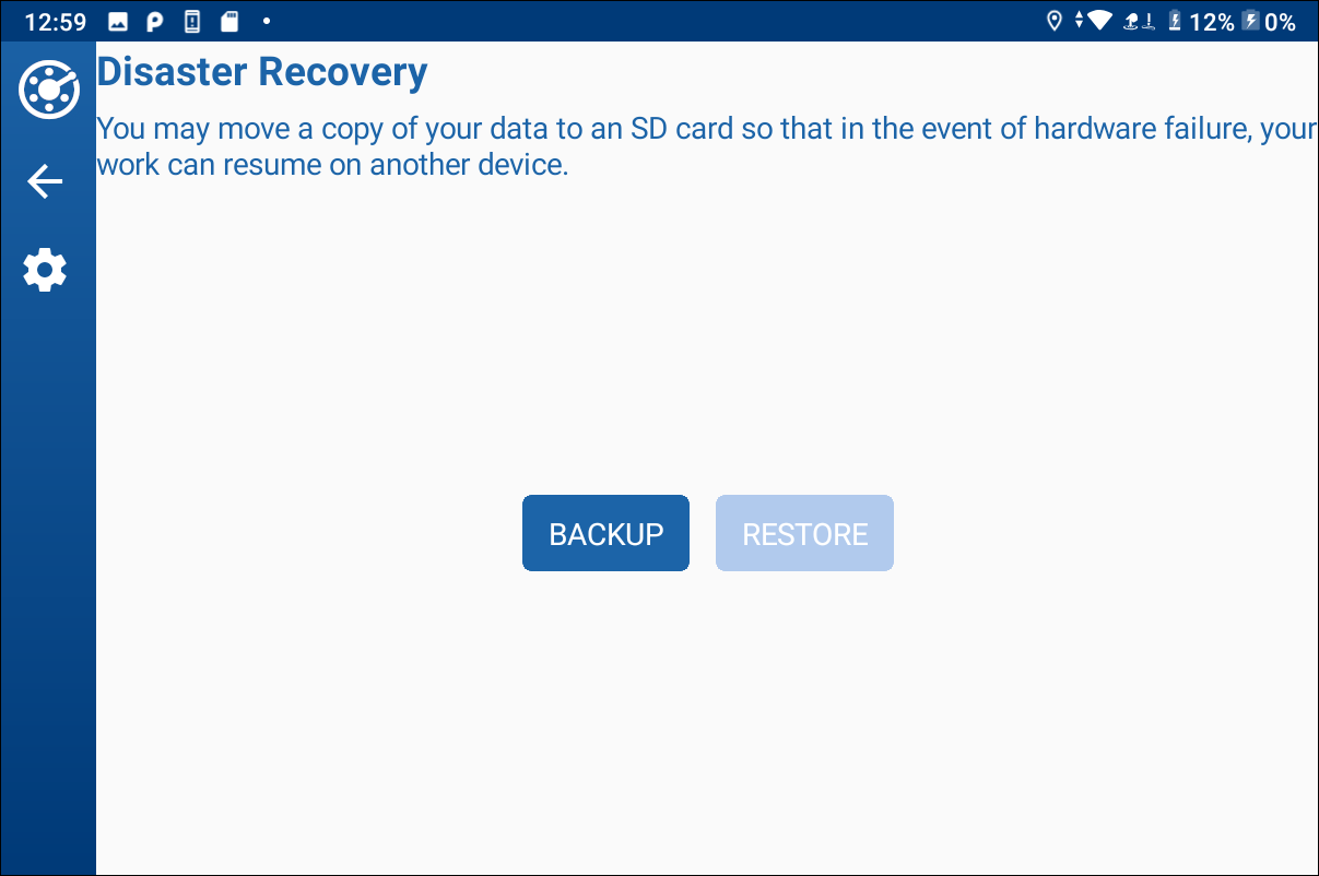 Disaster Recover Window