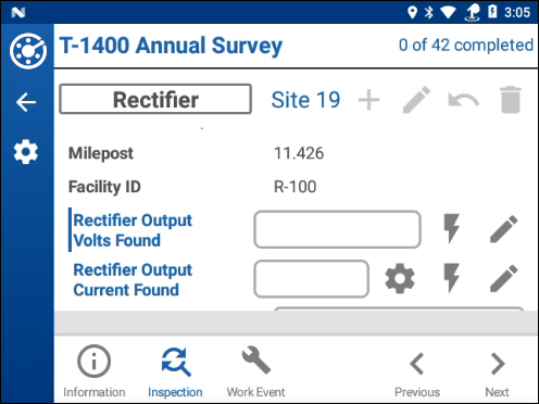 Output Current Fields