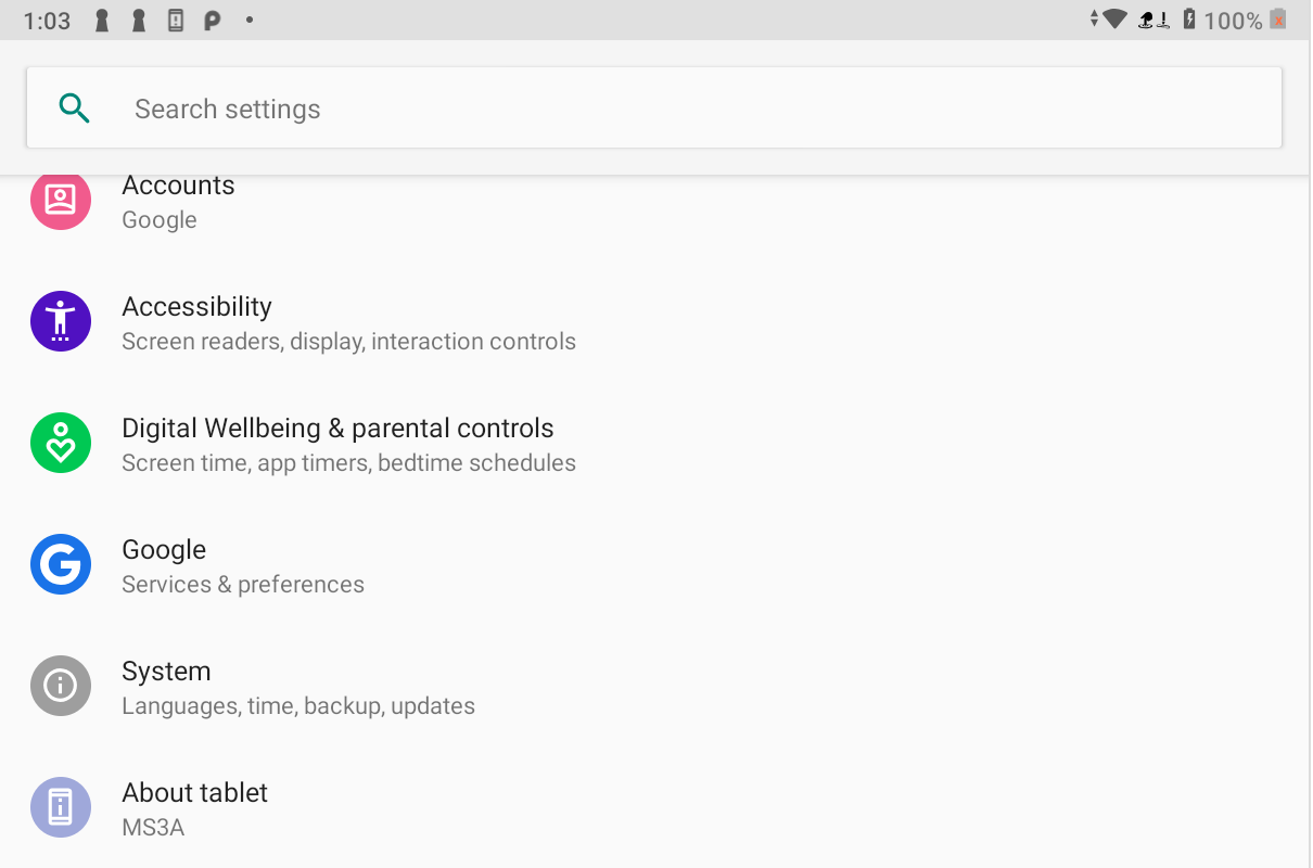 Android Settings