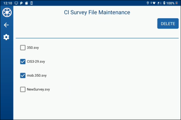 CIS File Maintenance - Selected Files