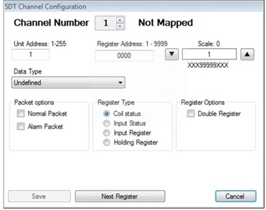 Modbus ASCII or RTU Configuration