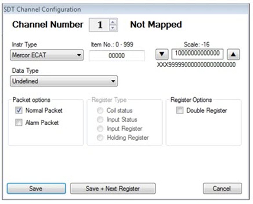 Mercury Register Configuration